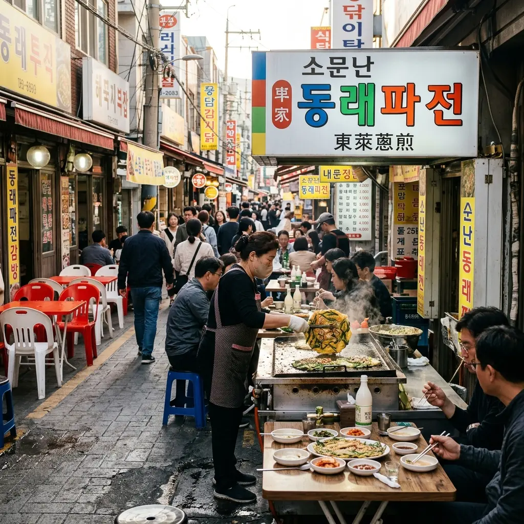 동래파전 골목