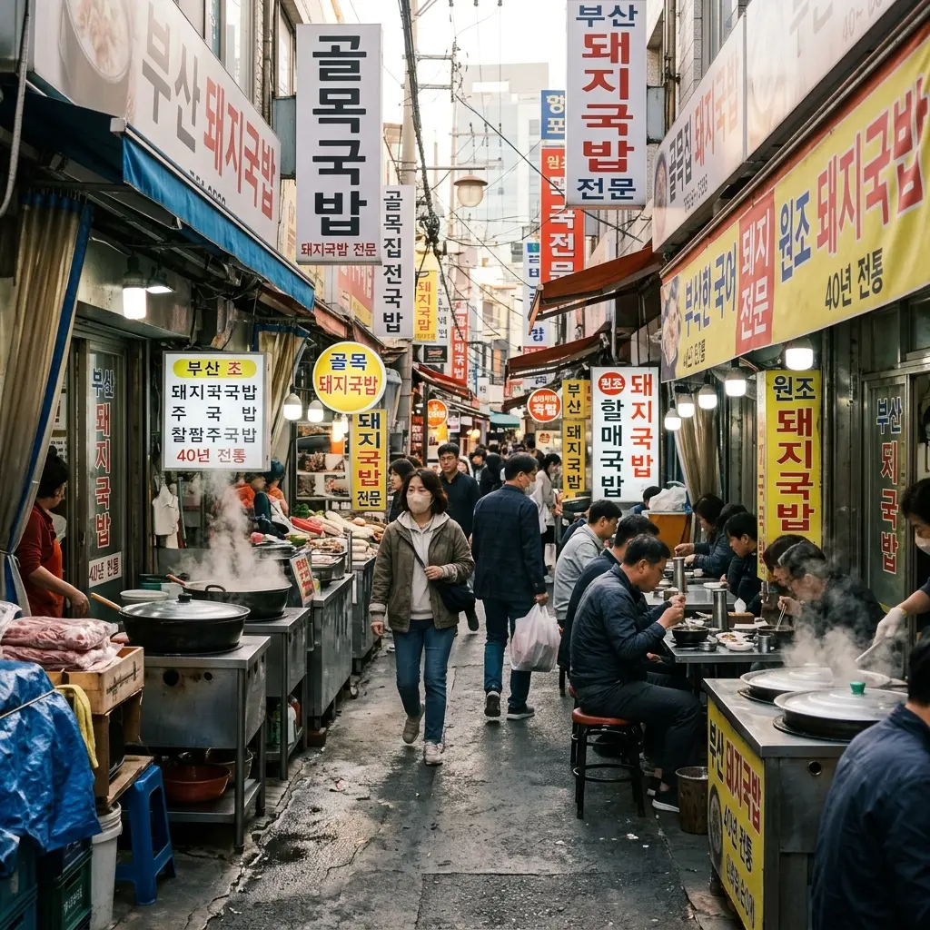 서면 돼지국밥 골목
