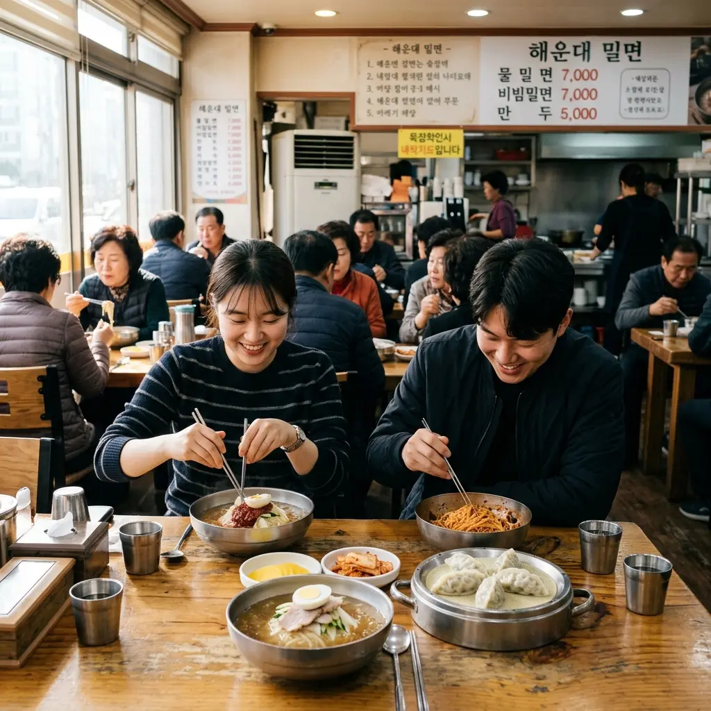 해운대 밀면 골목