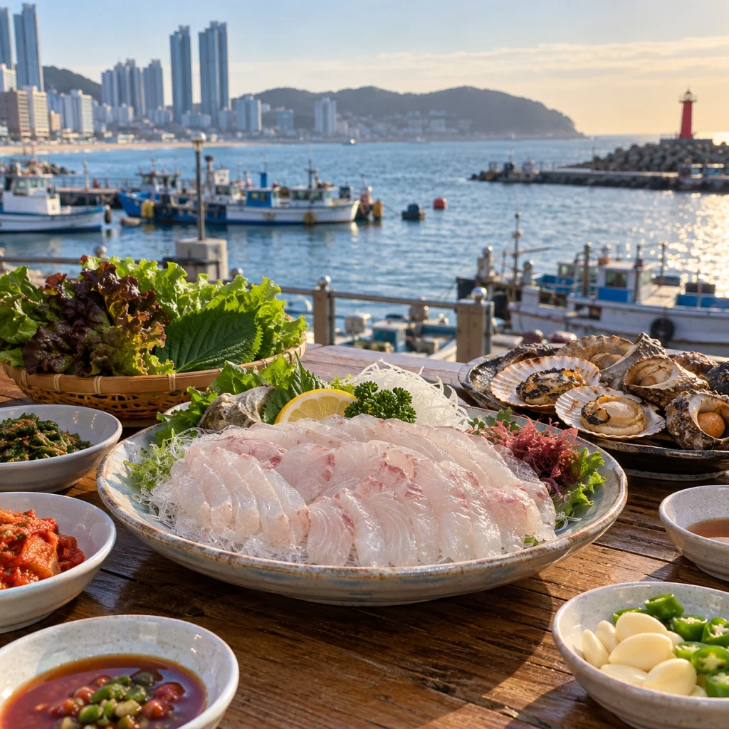 미포 해산물 거리