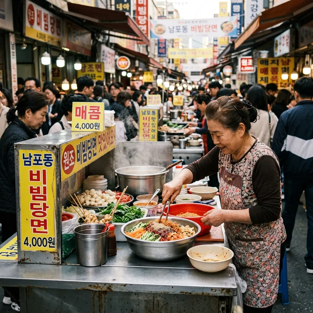 남포동 비빔당면