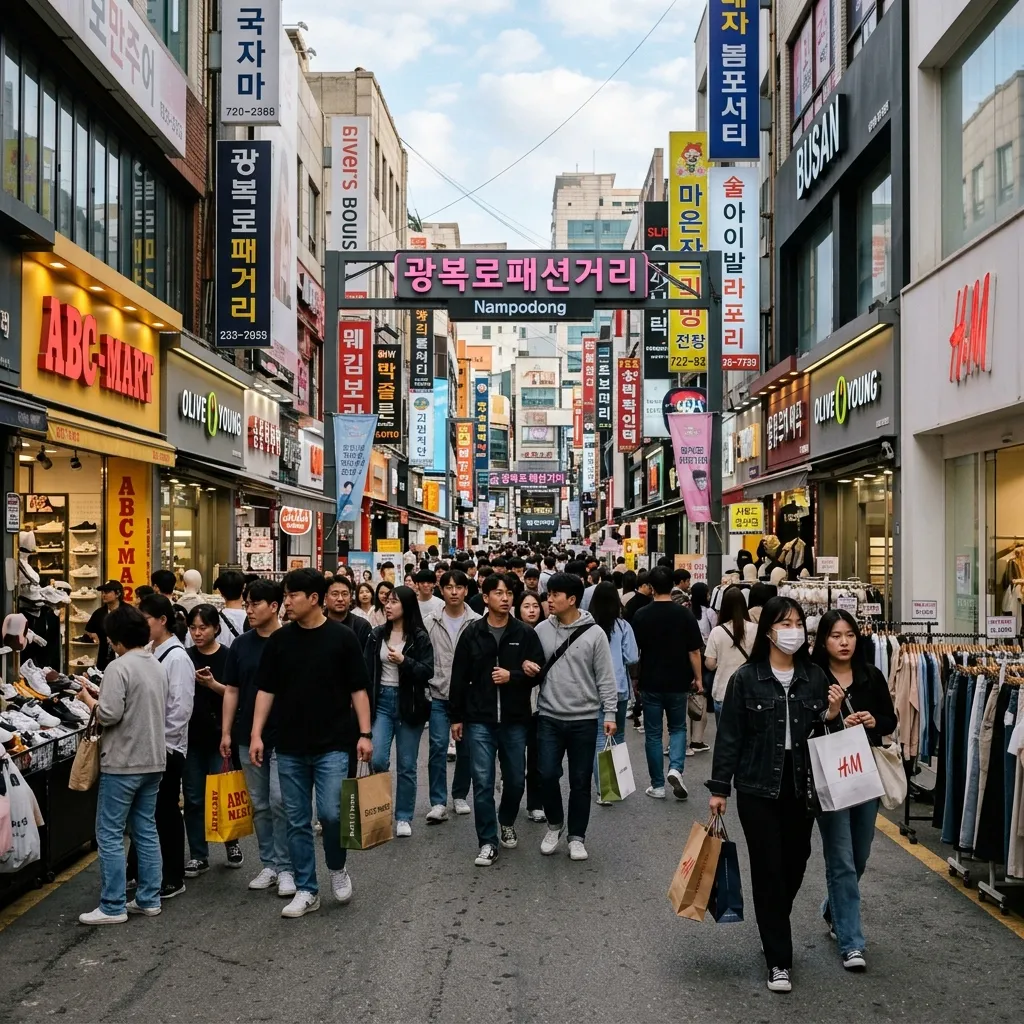 남포동 광복로 패션거리