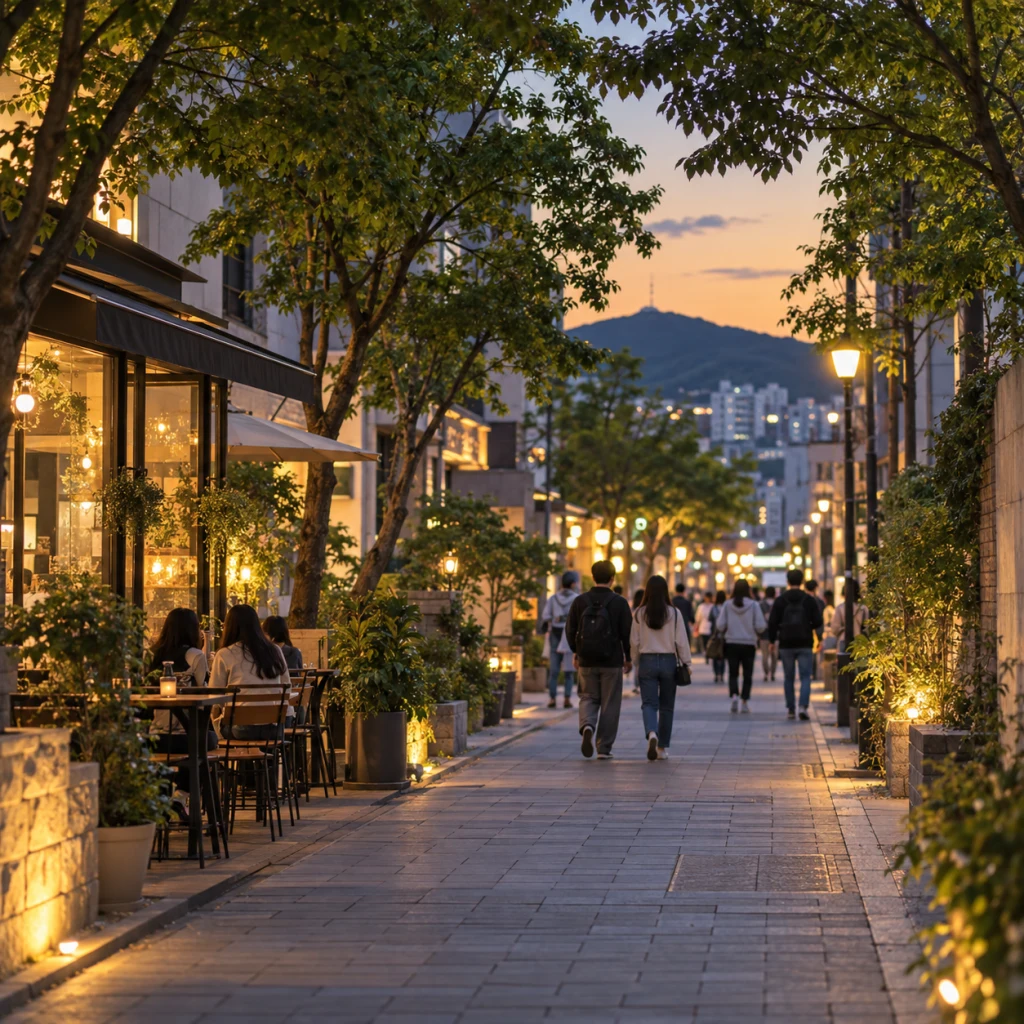 부산대 앞 거리